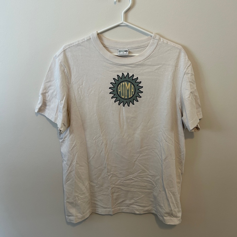 💜 2 for $30 / Puma Logo White Graphic T-Shirt
